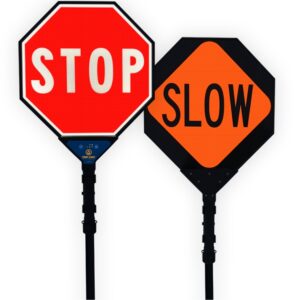 Fully Illuminated Stop/Slow Octagon