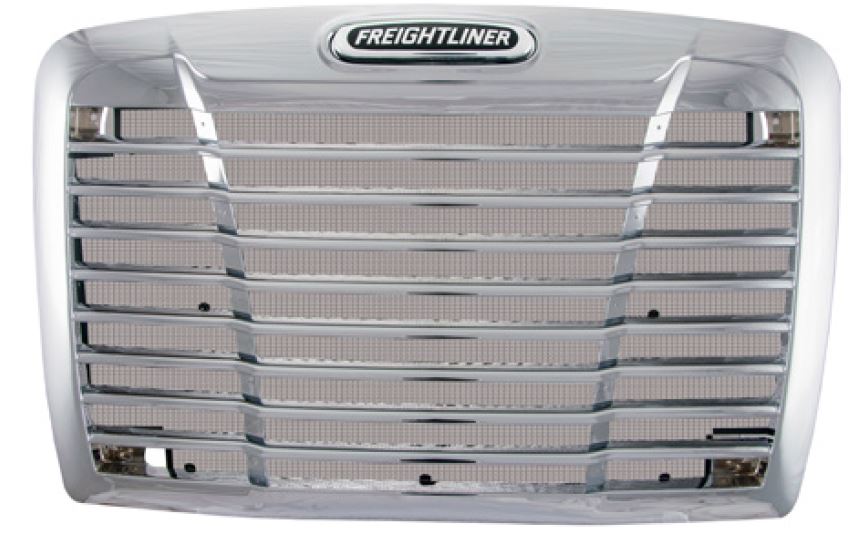 Alliance ABP N795 91030 Radiator Grille, Cascadia 08+ Chrome ABS Logo w/ Bug Screen
