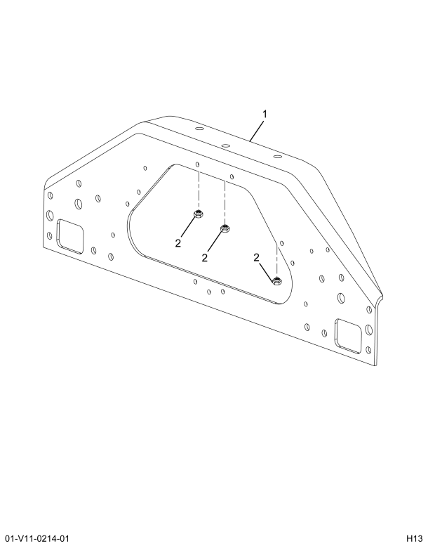 International 3987735C4 Hood Mounting Crossmember