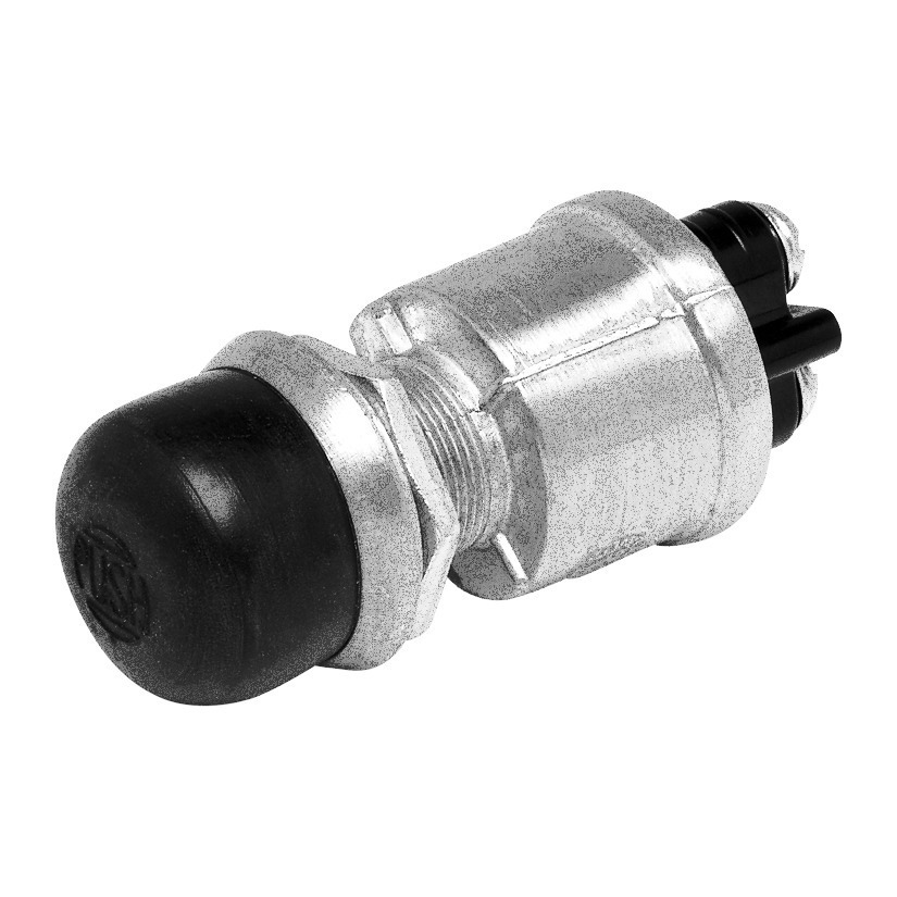 Cole Hersee 90030 Push-Button Switch w/ Black Cap