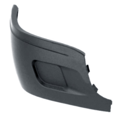 Wheeler Fit 1503-0020 Bumper End Cap (Gray) Without Fog Light Cutouts - Right