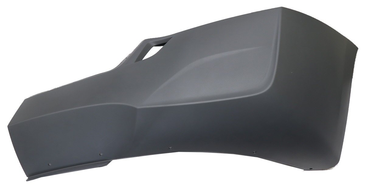 Wheeler Fit 1503-0077 Cap, Bumper End (Gray) Without Fog Light Cutouts - Without Air Dam Mounting - Left