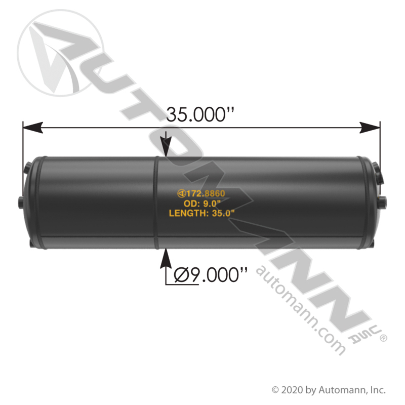 Automann 172.8860 Air Tank, Freightliner