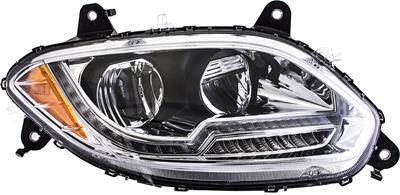 Wheeler Fit 5201-0032 Headlamp, LED / Chrome / Performance Style / RH - Same as International 4049968C99