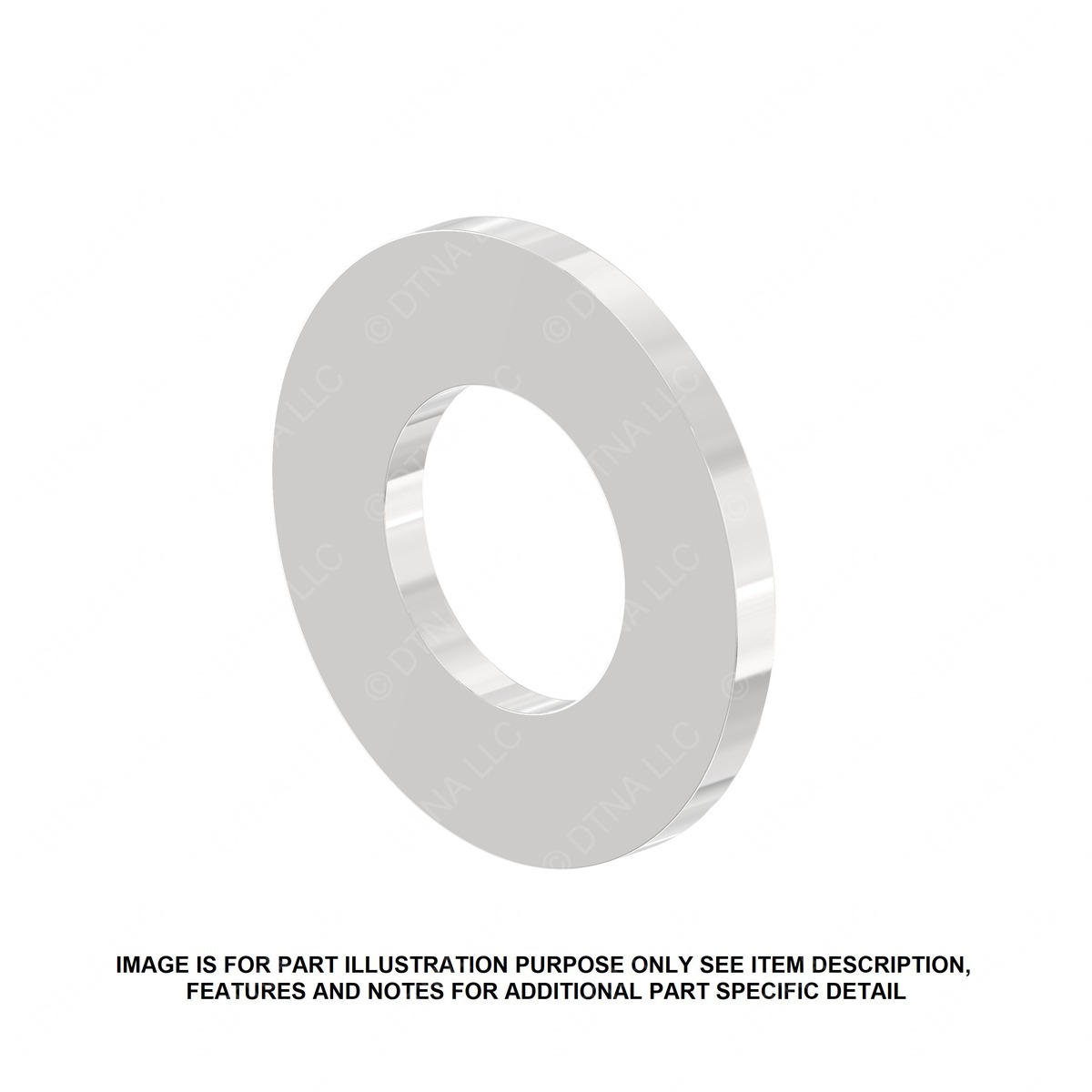 Freightliner 23-10900-225 Washer - Flat, Stainless Steel, 1/4 in, 1.00 in OD