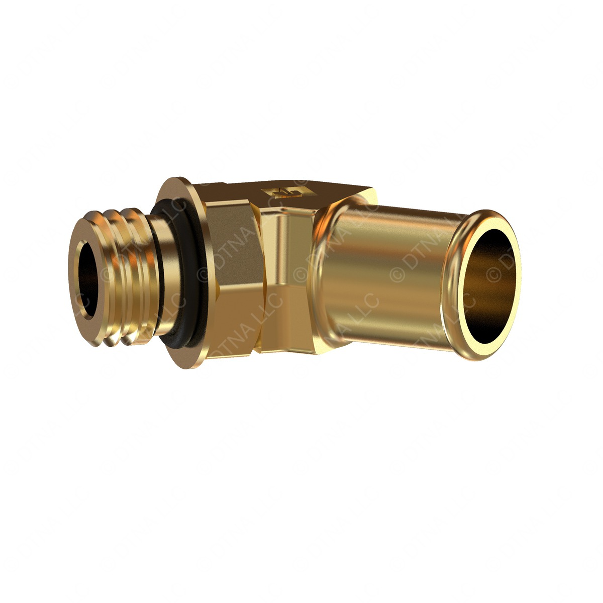 Freightliner 23-13136-108 Elbow - 45 Degree, 5/8 Hose x  3/4-16 in