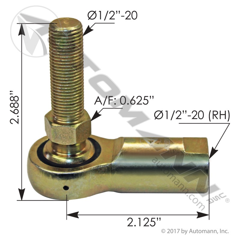 Automann 462.ESK305 Radiator Rod End Kenworth