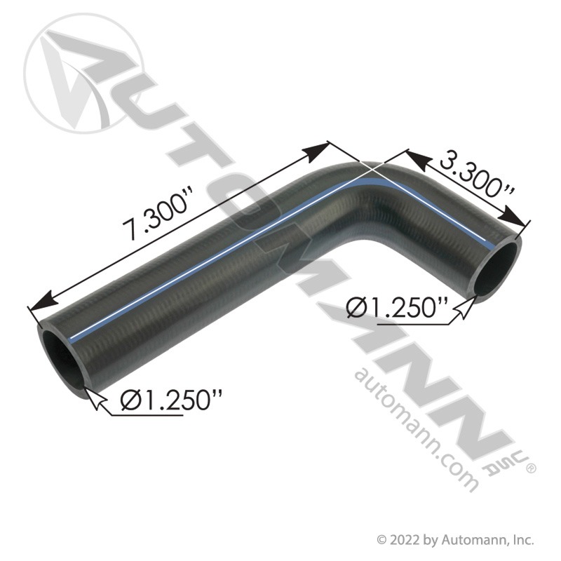 Automann 561.46633 Coolant Recovery Shunt Hose Freightliner