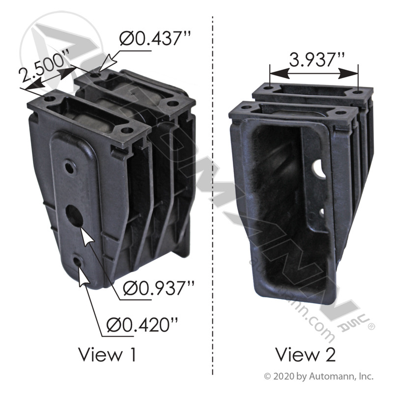 Automann 564.46302 Bumper Receptacle Freightliner