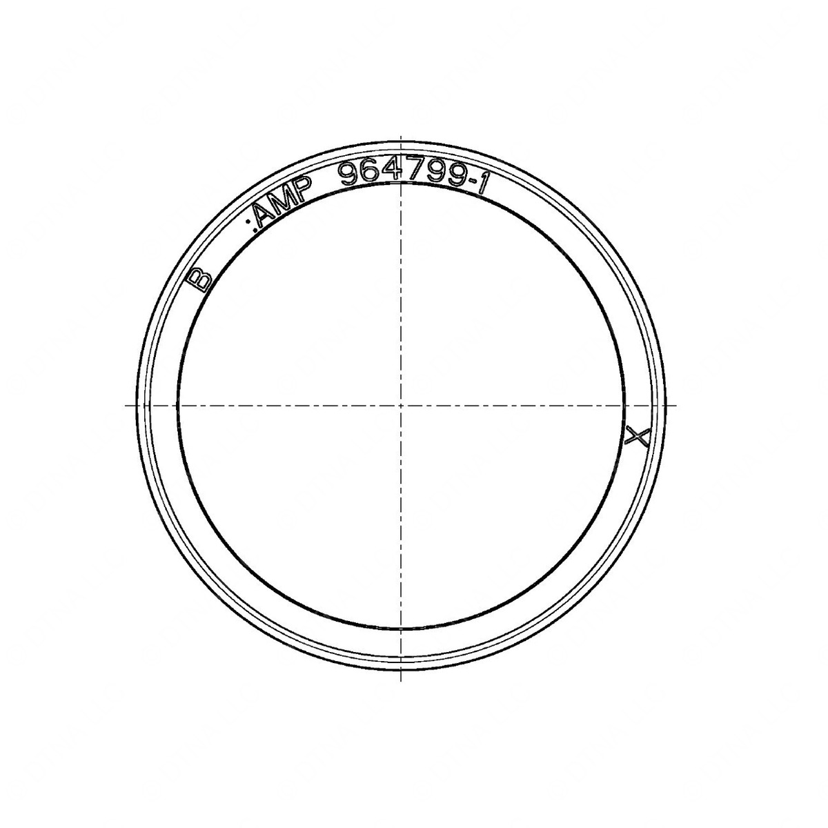 Detroit A0209975345 Injector Harness Seal Ring