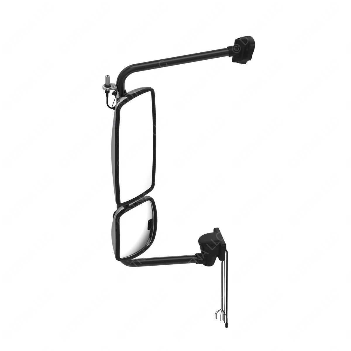 Freightliner A22-74243-049 LH Mirror Assembly, Rearview, Outer, Bright, Heated, Remote, Antenna, Cummins