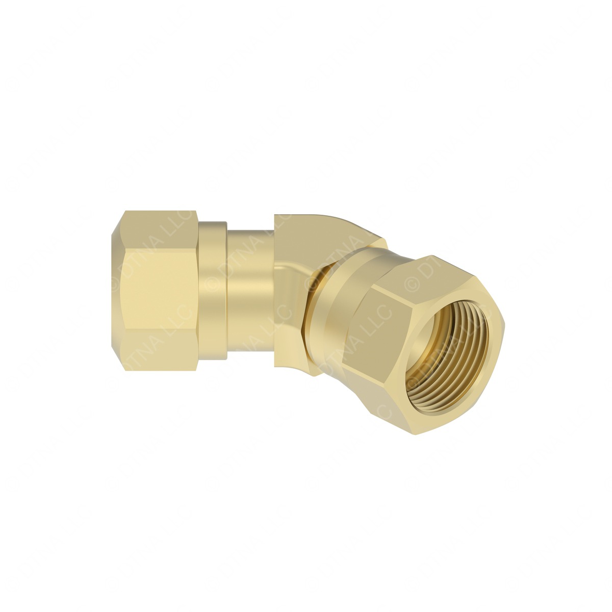 Freightliner A23-13115-008 Fitting - Elbow 45 Degree, 8 NTA x #8 SAE, Flare