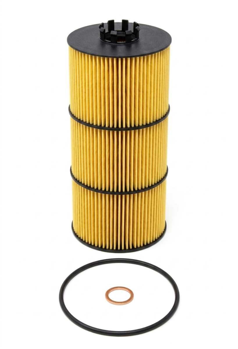 Hengst E510H07-D254 Oil Filter Cartridge with Gaskets - for Detroit Diesel