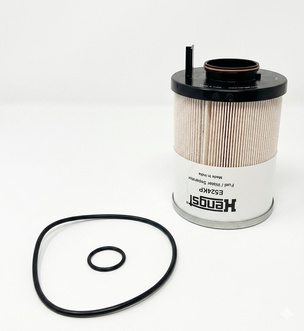 Hengst E524KP-D773 Fuel Filter Cartridge with Gaskets - For Detroit