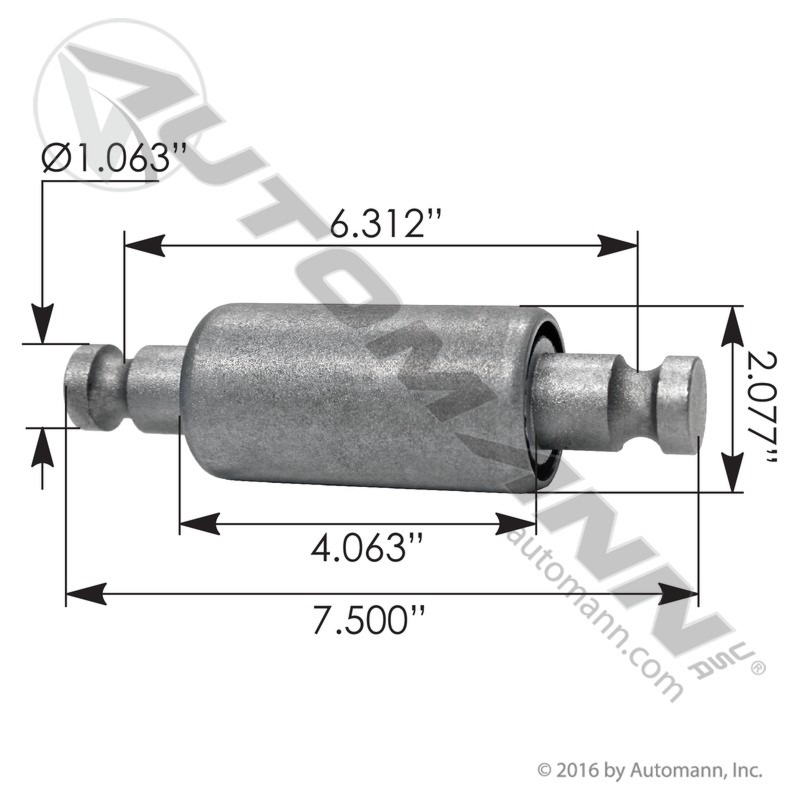 Automann MR862 Silent Block 7.5in Pin Kenworth