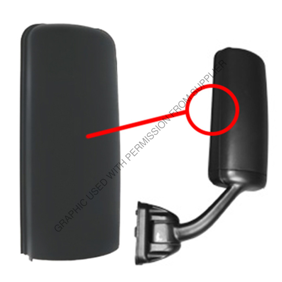 Freightliner TL  28789 Mirror Back, LH