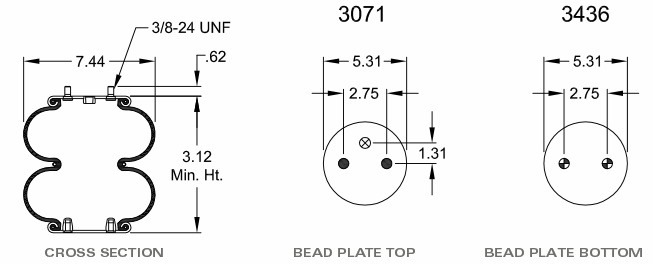 Firestone W01-358-7659 Air Spring