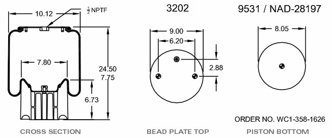 Firestone W01-358-8864 Air Spring